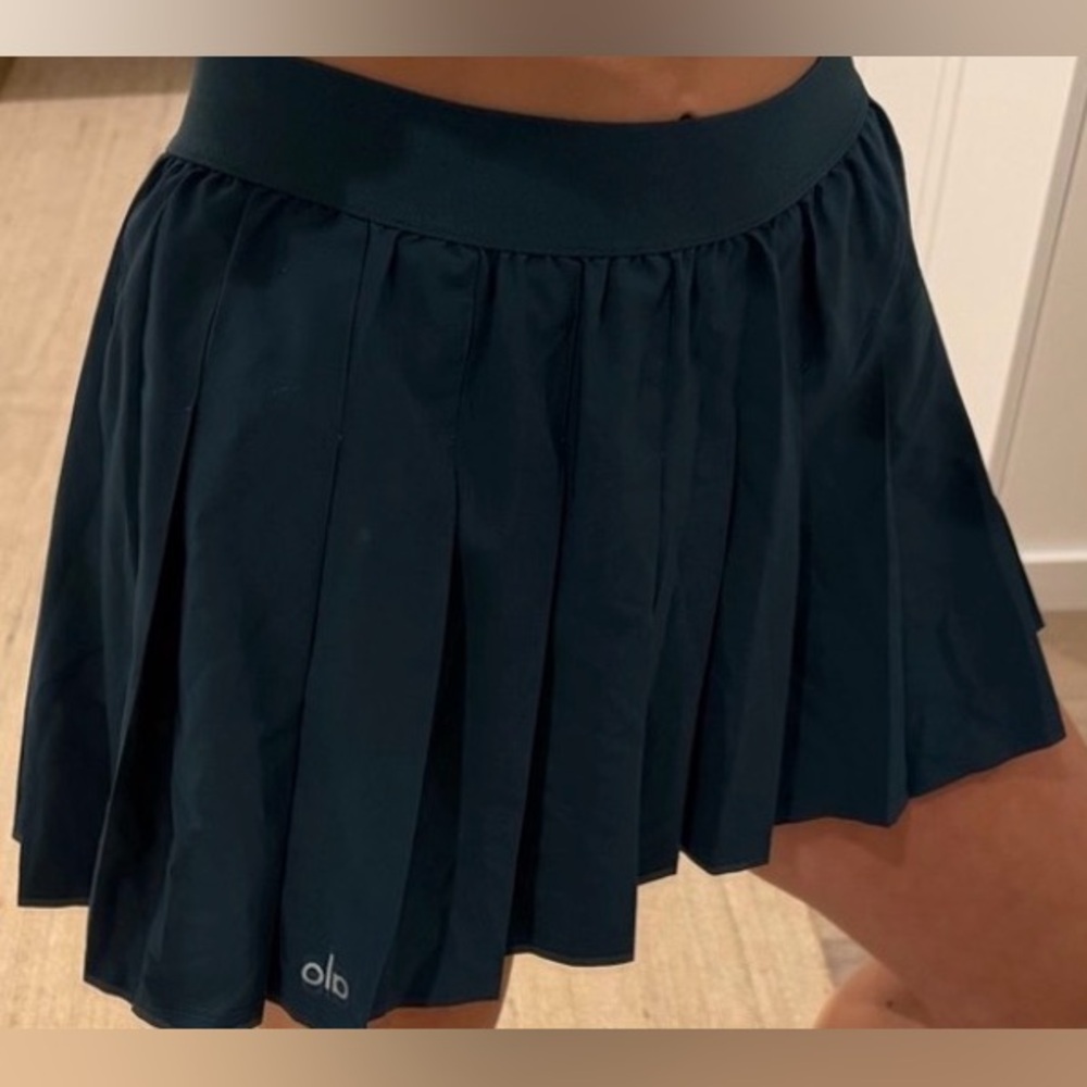 Alo Yoga Athletic Pleated Tennis Skirt - Dark Green